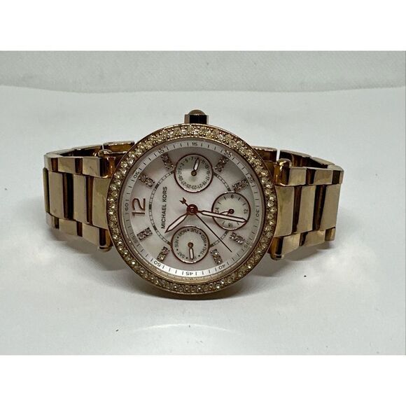 Michael Kors Mini Parker MK5616 Women\'s Rose Gold Analog Dial Quartz Watch NUL62 main image 5